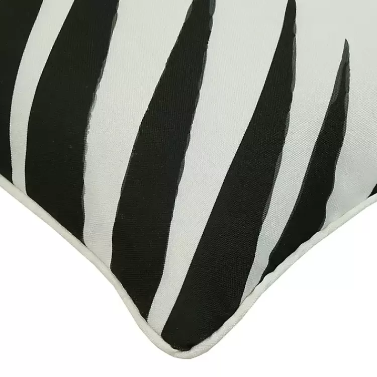 black_and_white_zebra_outdoor_pillow_3.webp Black and White Zebra Outdoor Pillow>Kirklands Home Sale
