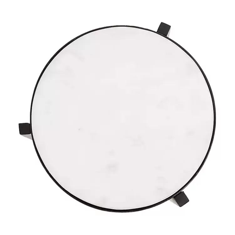black_angular_marble_accent_table_3.webp Angular Marble Accent Table>Kirklands Home Cheap