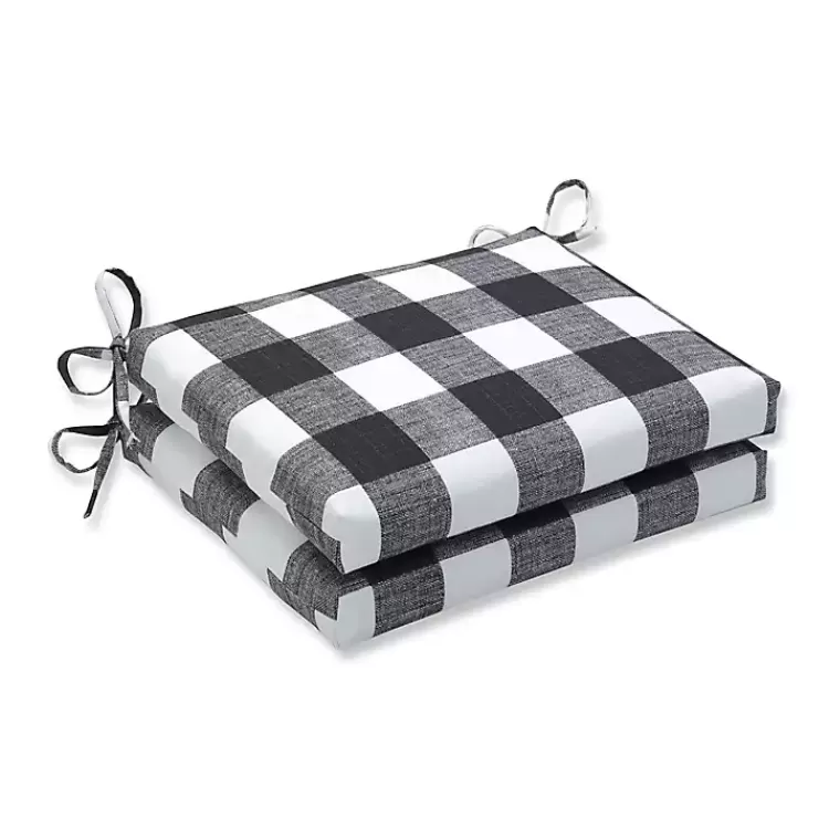 Buffalo Check Outdoor Seat Cushions>Kirklands Home Sale