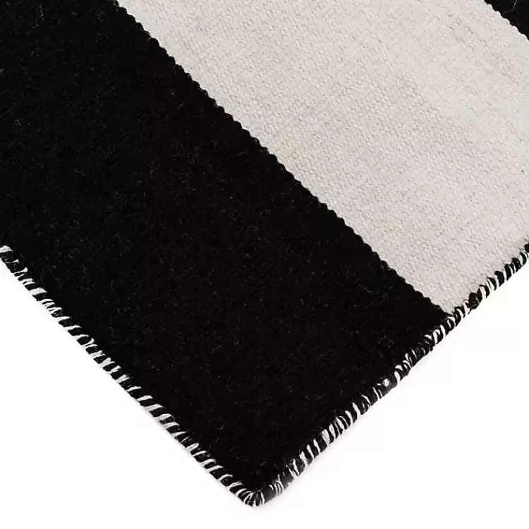 black_cabana_stripe_indooroutdoor_runner_x_4.webp Black Cabana Stripe Indoor/Outdoor Runner, 2x8>Kirklands Home Flash Sale