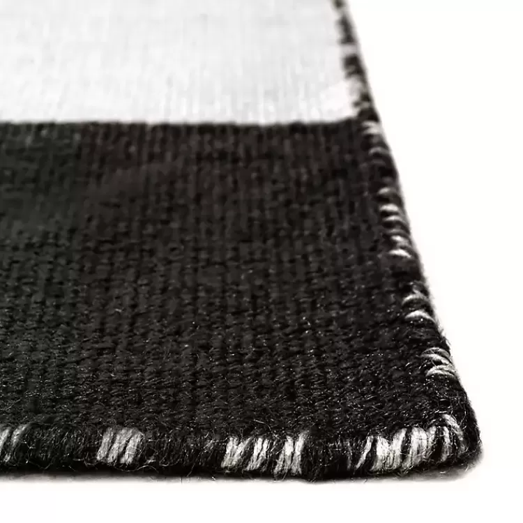 black_cabana_stripe_indooroutdoor_runner_x_5.webp Black Cabana Stripe Indoor/Outdoor Runner, 2x8>Kirklands Home Flash Sale