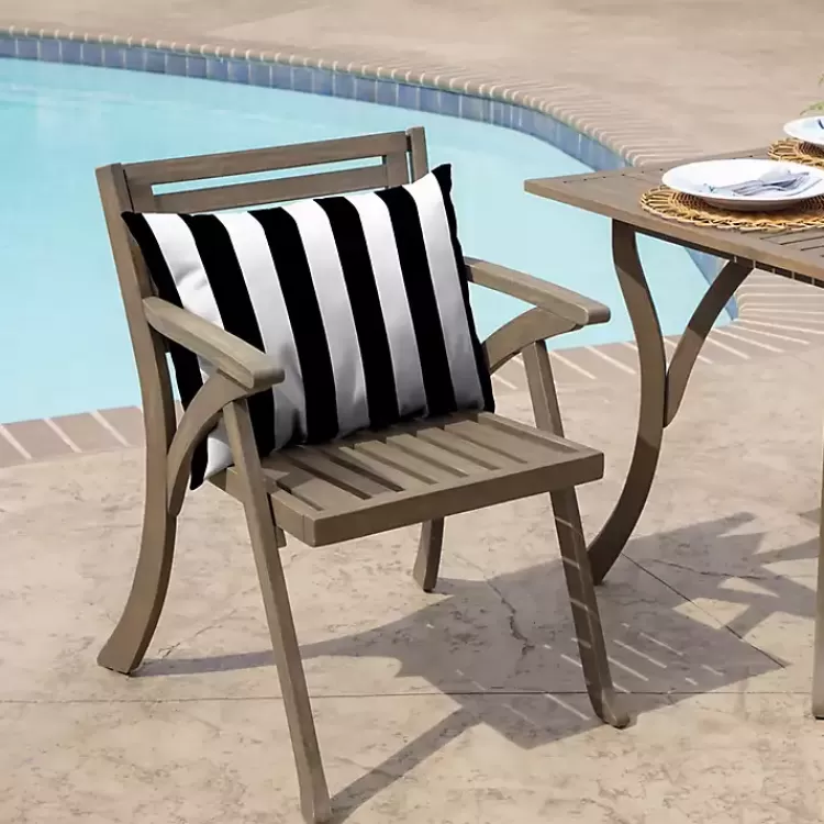 Cabana Stripe Outdoor Lumbar Pillow>Kirklands Home Shop