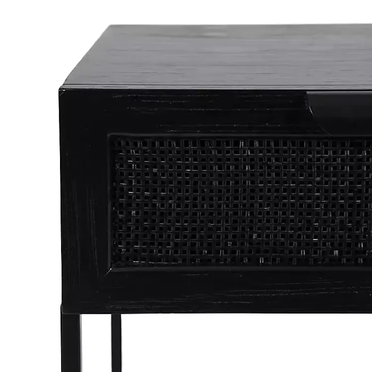 black_cane_drawer_accent_table_5.webp Cane Drawer Accent Table>Kirklands Home Best
