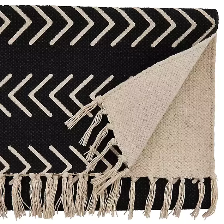 Chevron Table Runner with Fringe>Kirklands Home Online