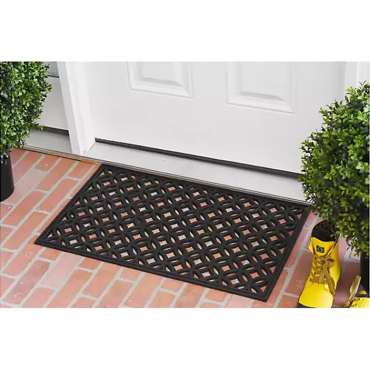 Circles Rubber Doormat>Kirklands Home Discount