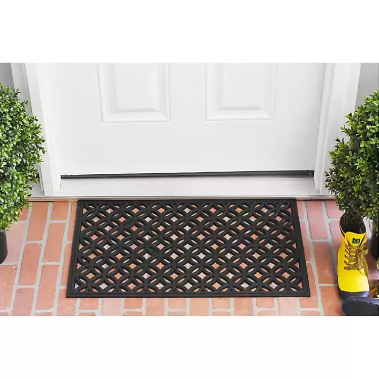 black_circles_rubber_doormat_2.webp Circles Rubber Doormat>Kirklands Home Discount
