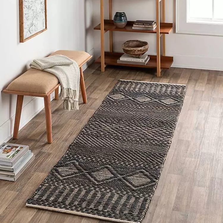 Diamond Jute Runner, 2x8>Kirklands Home Store