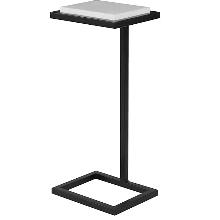 black_elevated_marble_accent_table_2.webp Elevated Marble Accent Table>Kirklands Home Clearance