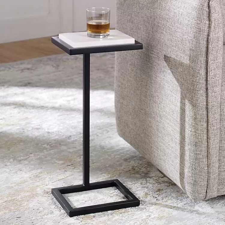black_elevated_marble_accent_table_4.webp Elevated Marble Accent Table>Kirklands Home Clearance