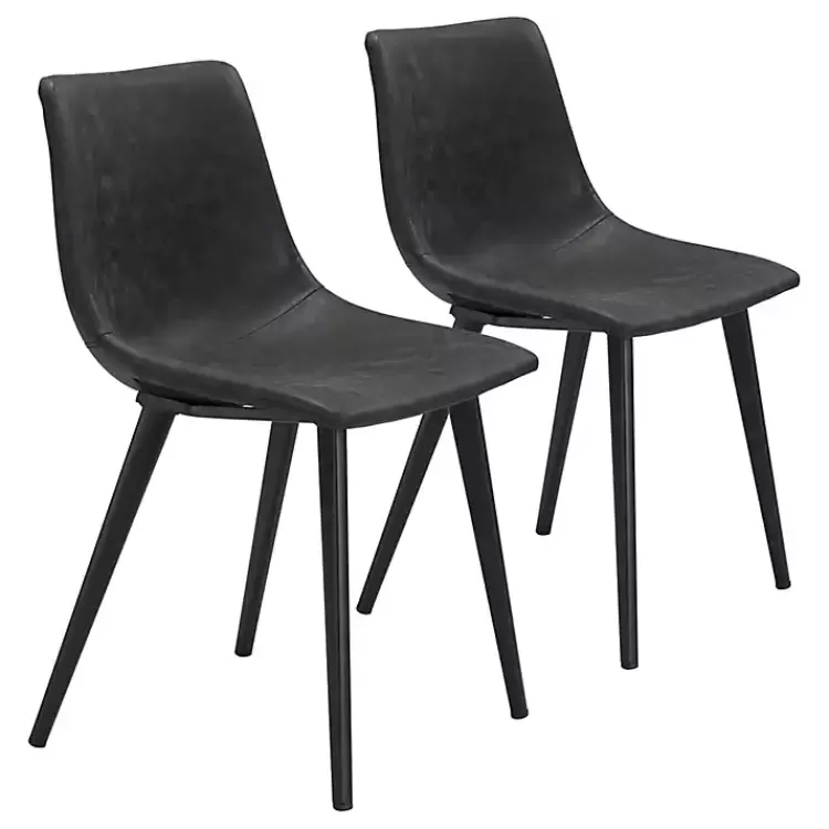 Faux Leather Scoop Dining Chairs, Set of 2>Kirklands Home Cheap