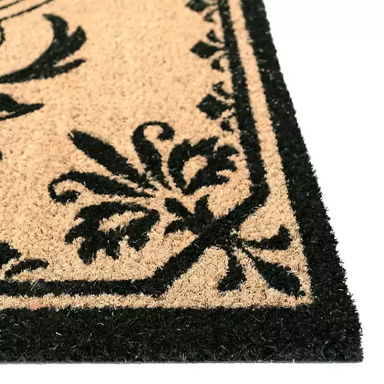 black_fleur_de_lis_monogram_g_doormat_3.webp Black Fleur De Lis Monogram G Doormat>Kirklands Home Sale