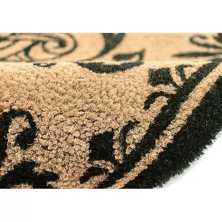 black_fleur_de_lis_monogram_g_doormat_4.webp Black Fleur De Lis Monogram G Doormat>Kirklands Home Sale
