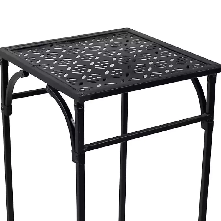 black_garden_pc_plant_stand_set_2.webp Garden 3-pc. Plant Stand Set>Kirklands Home Flash Sale