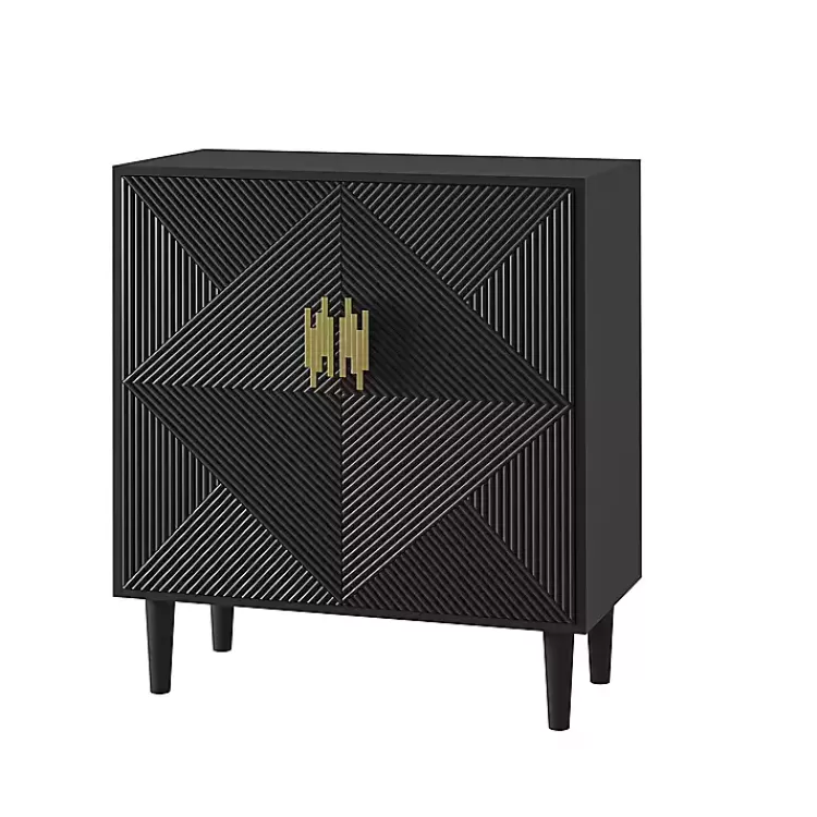 Geometric Gold Handle Cabinet>Kirklands Home Best Sale