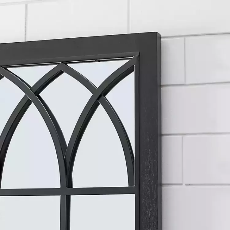 black_grandview_arched_frame_mirror_2.webp Grandview Arched Frame Mirror>Kirklands Home New