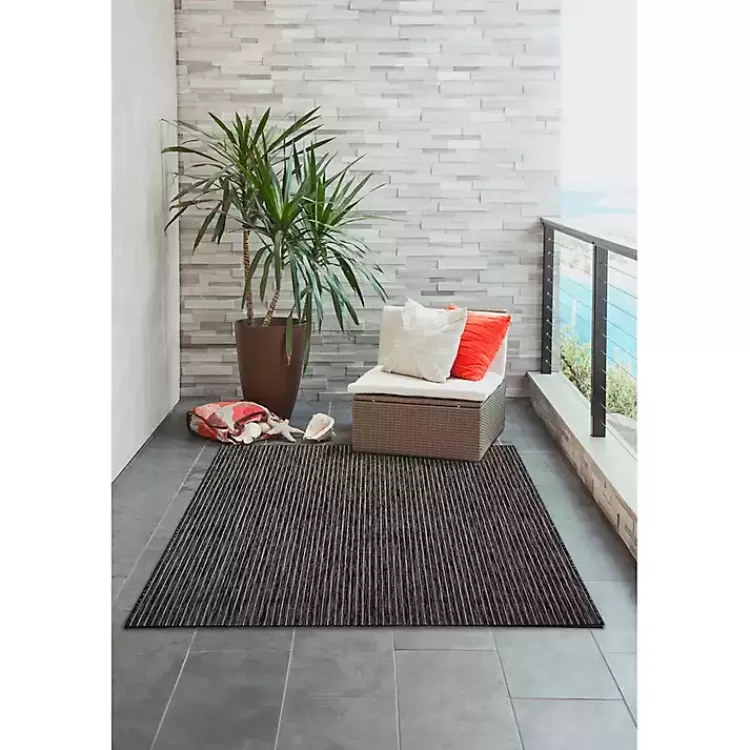 black_intertwine_indooroutdoor_area_rug_x_3.webp Intertwine Indoor/Outdoor Area Rug, 4x7>Kirklands Home Outlet