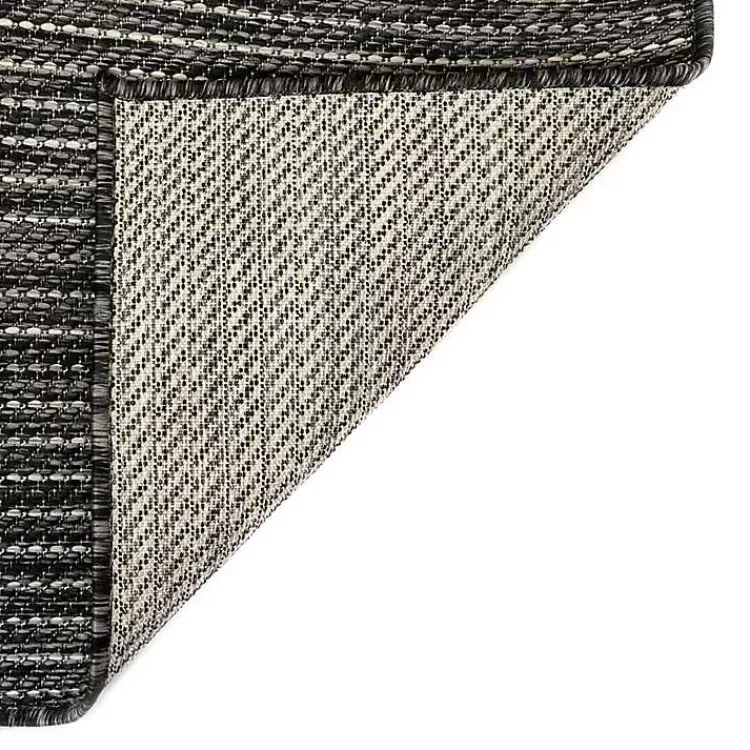 black_intertwined_santal_outdoor_area_rug_x_6.webp Intertwined Santal Outdoor Area Rug, 6x9>Kirklands Home Discount