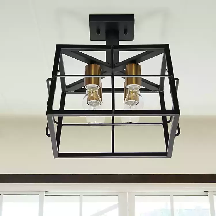 black_ironhouse_flush_mount_light_3.webp Ironhouse Flush Mount Light>Kirklands Home Store