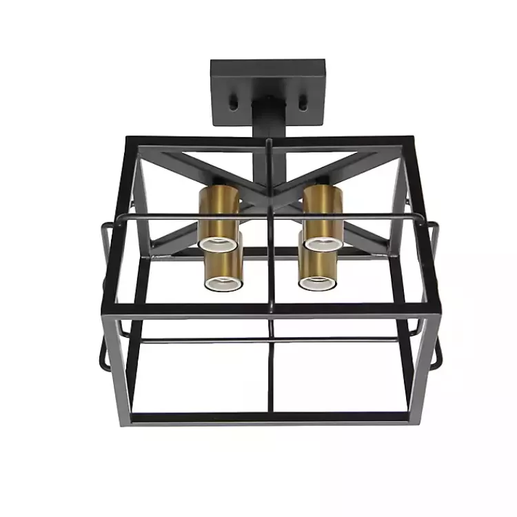 black_ironhouse_flush_mount_light_6.webp Ironhouse Flush Mount Light>Kirklands Home Store