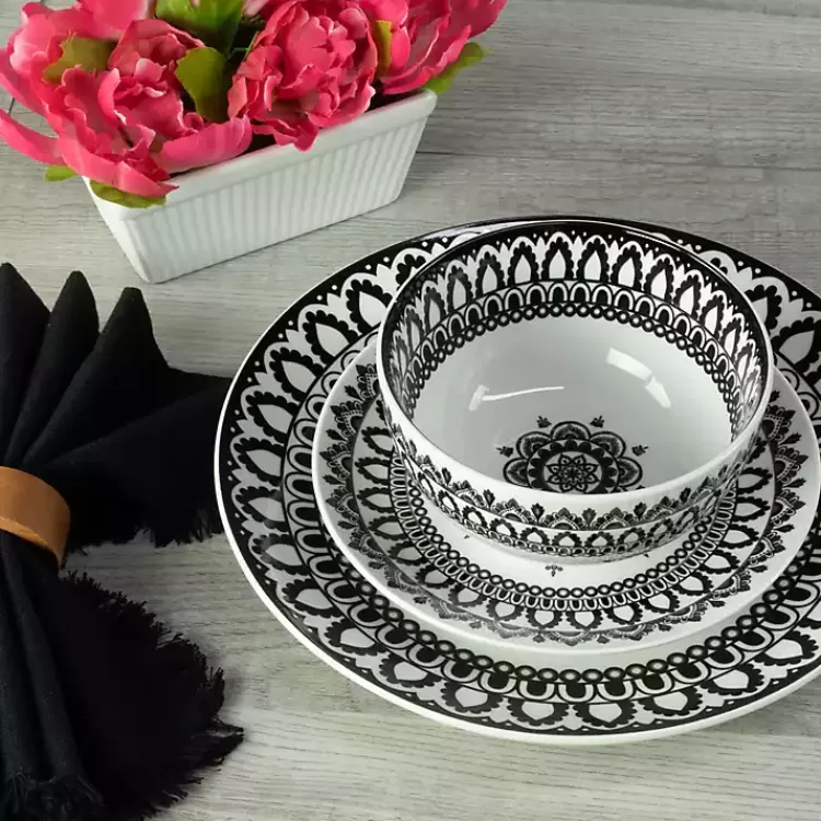 black_lila_patterned_pc_dinnerware_set_6.webp Black Lila Patterned 12-pc. Dinnerware Set>Kirklands Home Sale