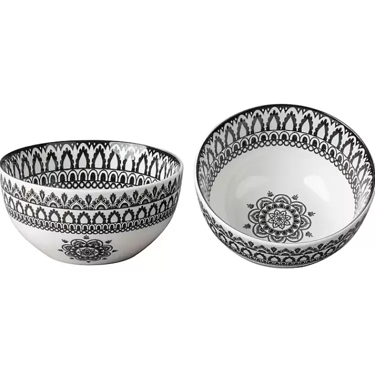 black_lila_patterned_pc_dinnerware_set_7.webp Black Lila Patterned 12-pc. Dinnerware Set>Kirklands Home Sale