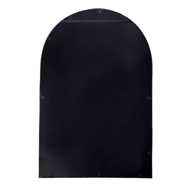 black_long_arched_wall_mirror_2.webp Long Arched Wall Mirror>Kirklands Home Outlet