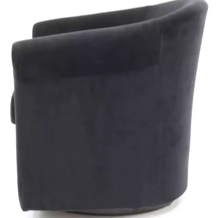 black_marley_swivel_accent_chair_3.webp Marley Swivel Accent Chair>Kirklands Home Best Sale