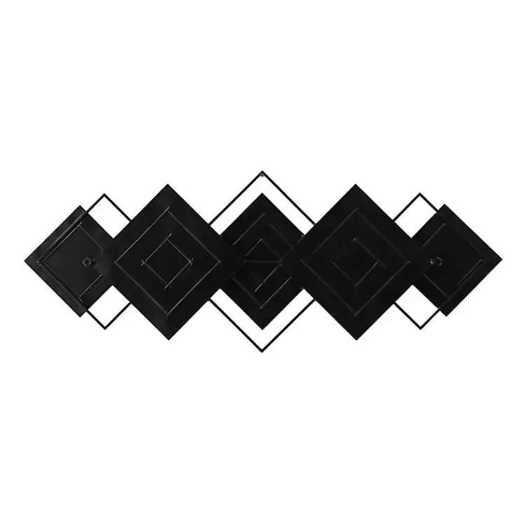 black_metal_and_bamboo_diamond_wall_plaque_3.webp Black Metal and Bamboo Diamond Wall Plaque>Kirklands Home Outlet