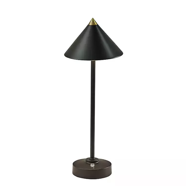 Metal Cone Shade Cordless Table Lamp>Kirklands Home New