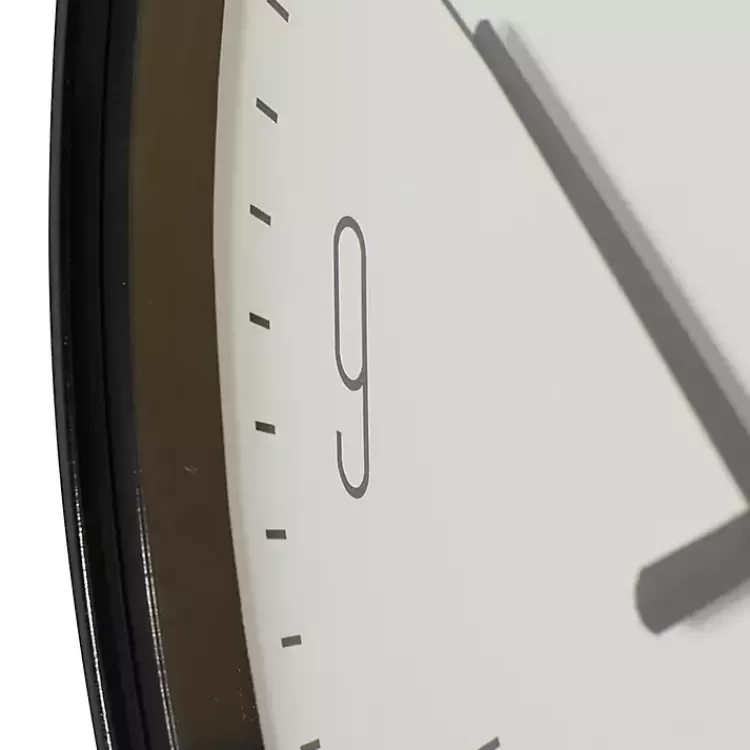 Black Metal Contemporary Wall Clock>Kirklands Home Best Sale