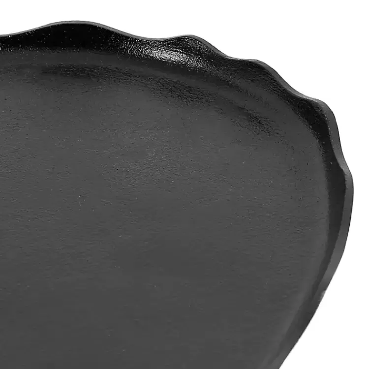 black_metal_deckled_edge_oval_coffee_table_2.webp Metal Deckled Edge Oval Coffee Table>Kirklands Home Cheap