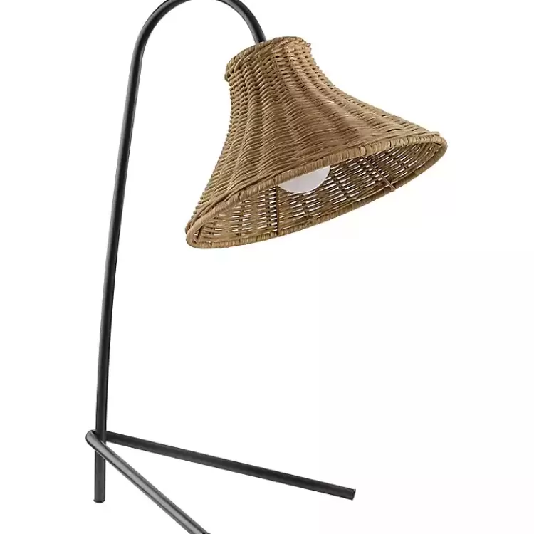black_metal_jeri_table_lamp_with_rattan_shade_2.webp Black Metal Jeri Table Lamp with Rat Shade>Kirklands Home Best Sale