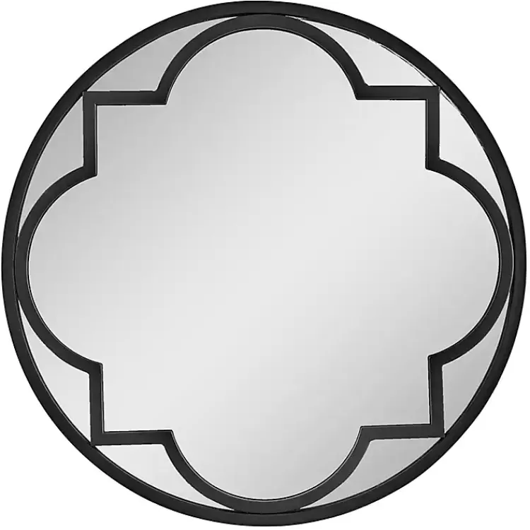 Metal Quatrefoil Round Frame Wall Mirror>Kirklands Home Cheap