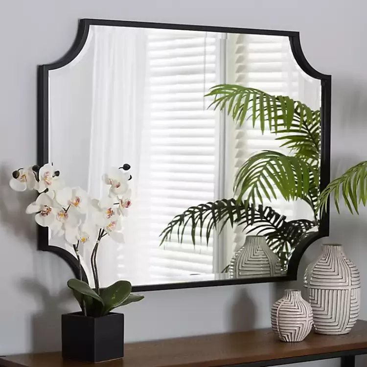 black_metal_scalloped_rectangle_wall_mirror_3.webp Black Metal Scalloped Rectangle Wall Mirror>Kirklands Home Cheap