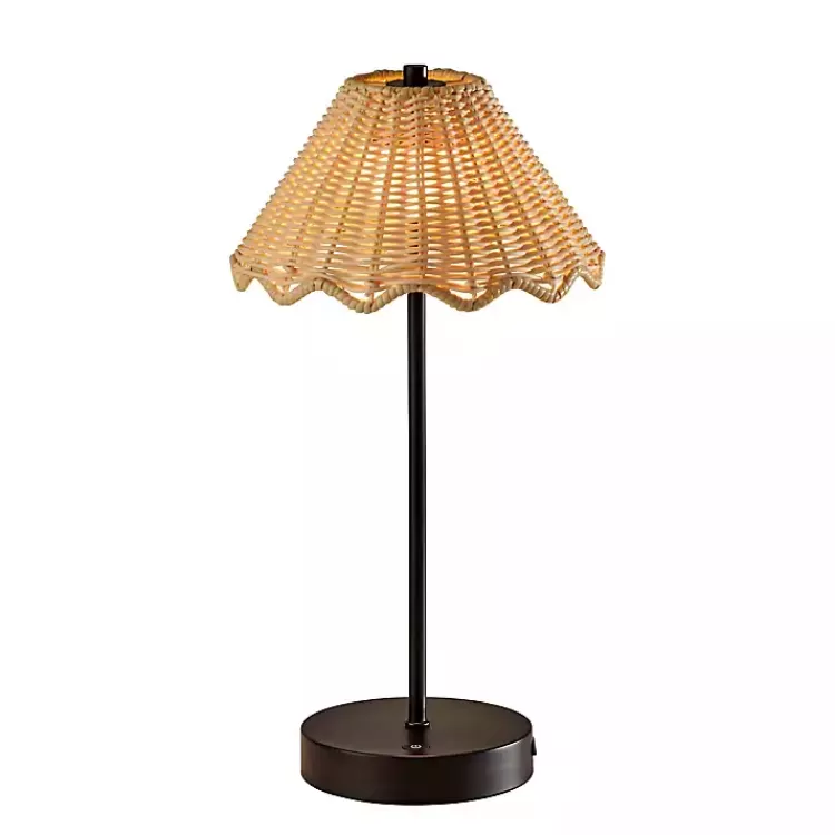 Metal Scalloped Shade Cordless Table Lamp>Kirklands Home Cheap