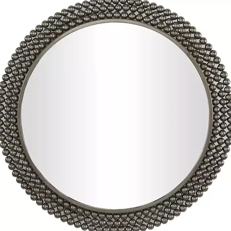 Metal Tiered Bead Frame Wall Mirror>Kirklands Home Outlet