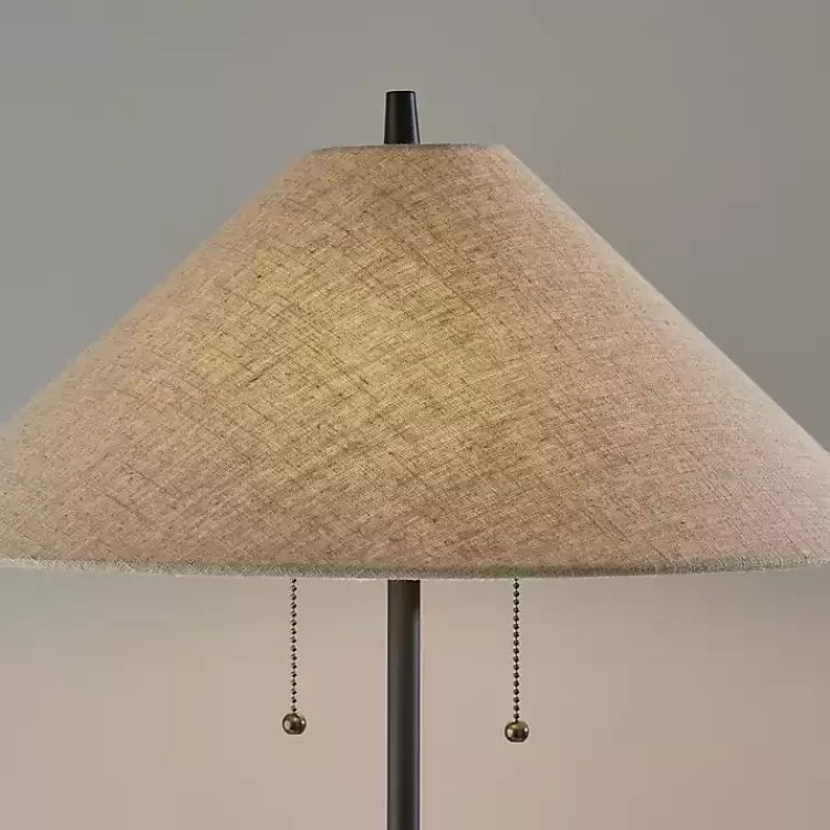black_metal_walnut_flare_pulls_floor_lamp_2.webp Black Metal Walnut Flare Pulls Floor Lamp>Kirklands Home New