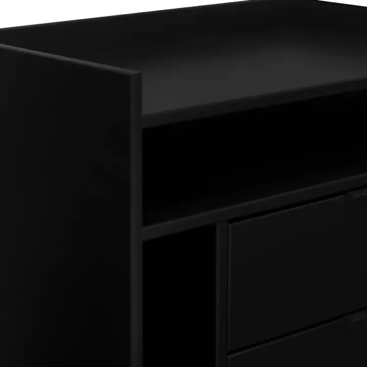black_modern_frame_wood_nightstand_2.webp Modern Frame Wood Nightstand>Kirklands Home Cheap