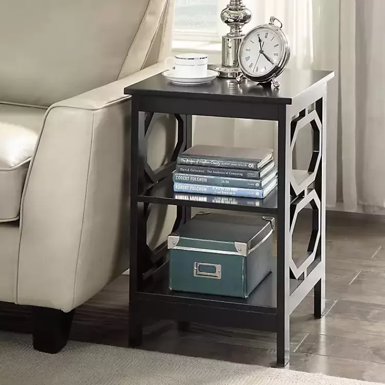 Octagon 2-Shelf Accent Table>Kirklands Home Store