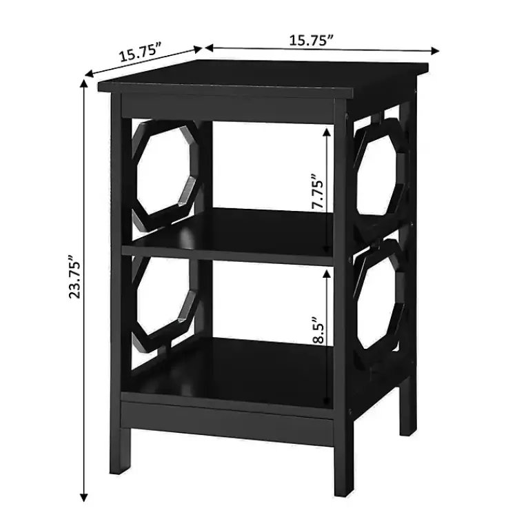 Octagon 2-Shelf Accent Table>Kirklands Home Store