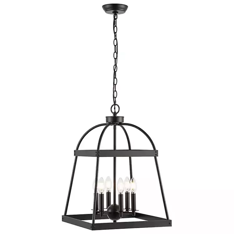 black_open_frame_adjustable_chandelier_3.webp Open Frame Adjustable Chandelier>Kirklands Home Best