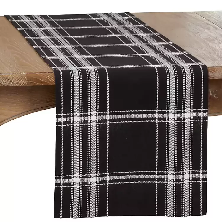 Plaid Cotton Table Runner, 72 in.>Kirklands Home Clearance