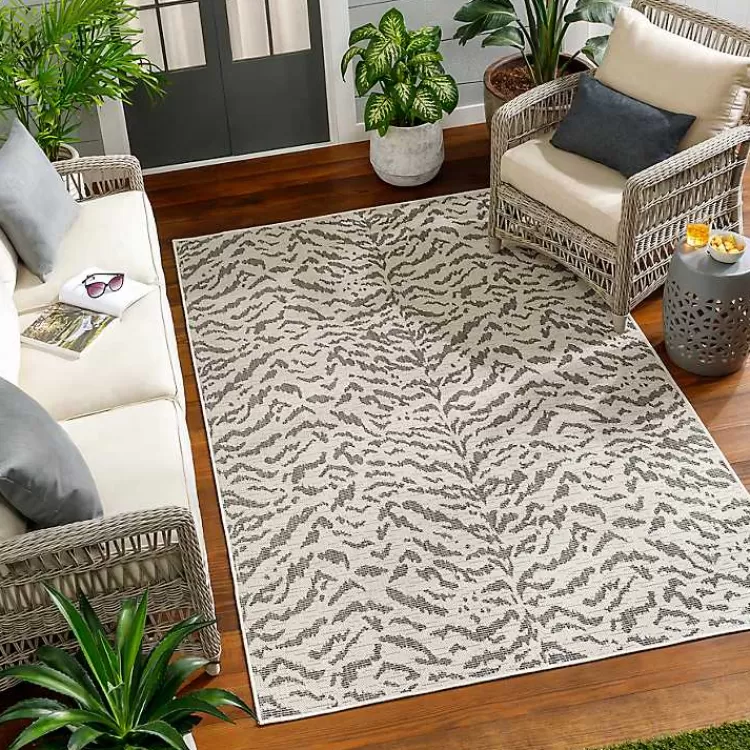 Black Ravello Outdoor Rug, 7x10>Kirklands Home Cheap