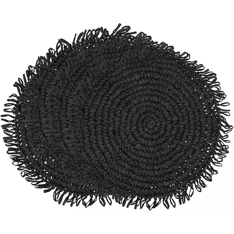 black_rustic_raffia_placemats_set_of__2.webp Rustic Raffia Placemats, Set of 4>Kirklands Home Shop