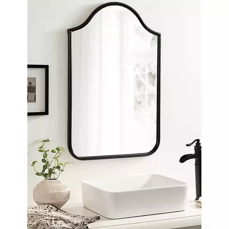 black_scalloped_arch_fellows_wall_mirror_5.webp Scalloped Arch Fellows Wall Mirror>Kirklands Home Shop