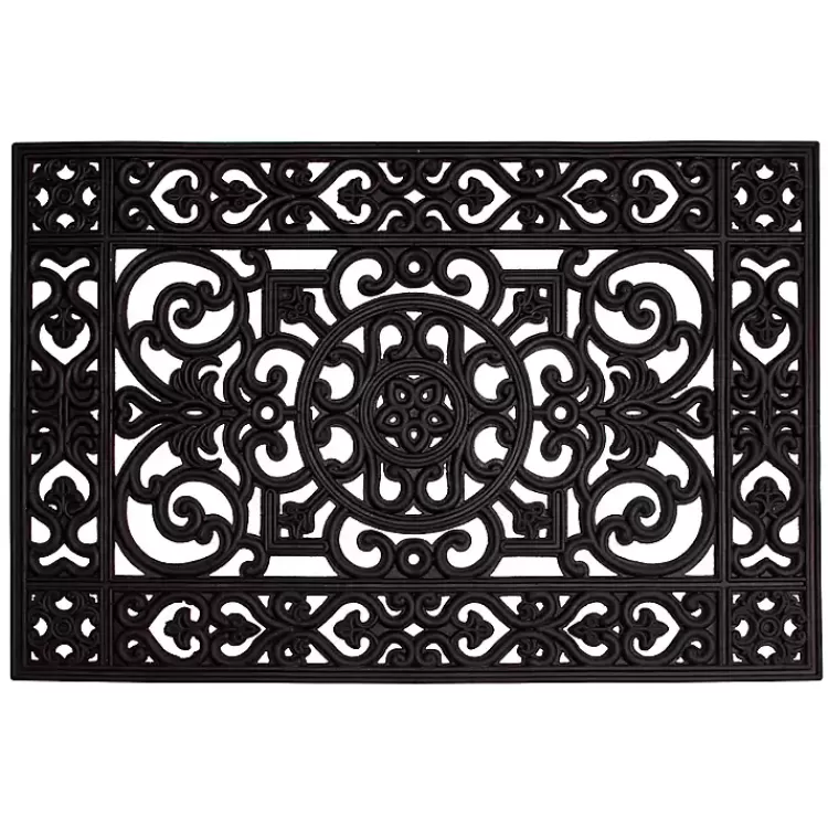 Scroll Border Rubber Doormat, 36x24>Kirklands Home Flash Sale
