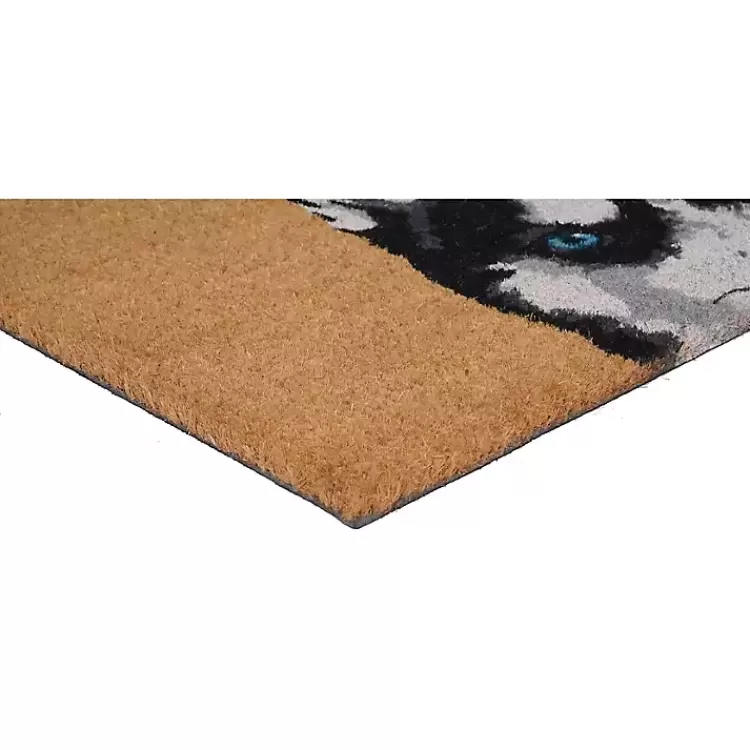 black_siberian_husky_doormat_3.webp Black Siberian Husky Doormat>Kirklands Home Online