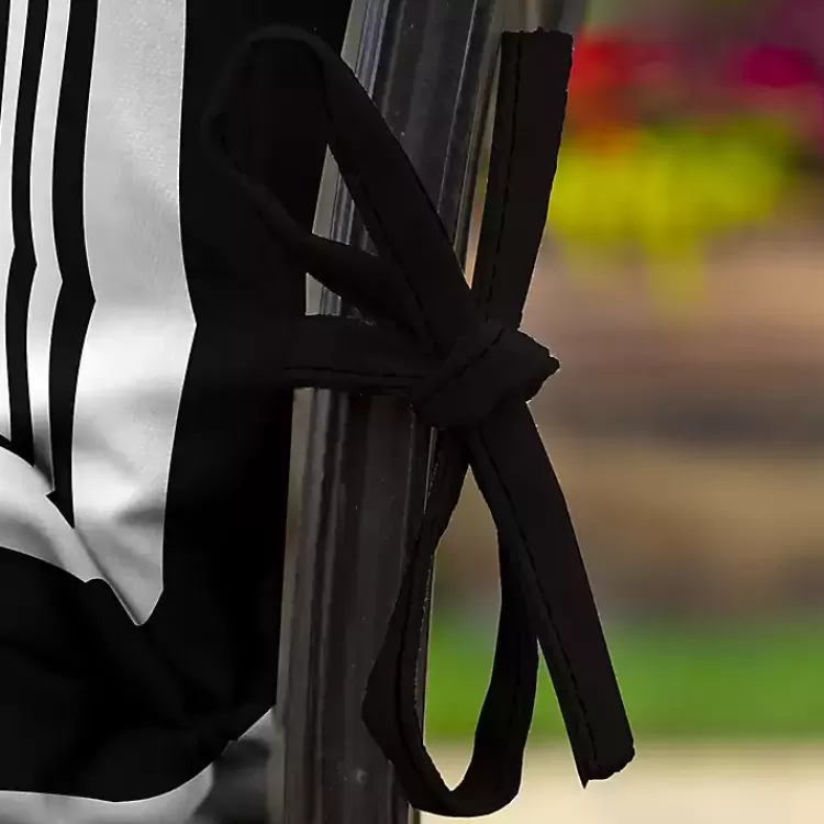black_stripe_luxe_outdoor_dining_chair_cushion_7.webp Stripe Luxe Outdoor Dining Chair Cushion>Kirklands Home Cheap