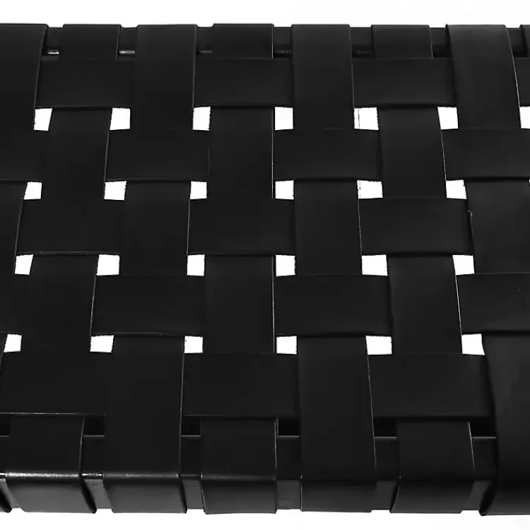 black_teak_wood_and_leather_bench_3.webp Teak Wood and Leather Bench>Kirklands Home Best Sale