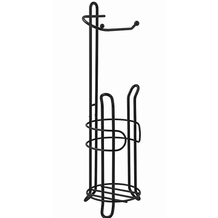 black_toilet_paper_storage_stand_3.webp Toilet Paper Storage Stand>Kirklands Home Outlet